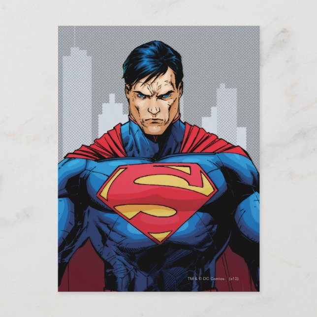 Superman Standing Postcard (Front)