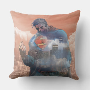 Superman Standing Throw Pillow