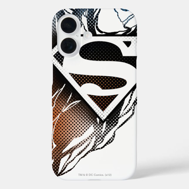 Superman Stylized | Blue Orange Logo Case-Mate iPhone Case (Back)