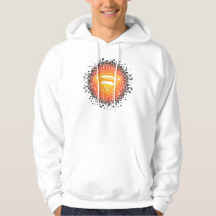 Superman Stylized   Crackle Logo Hoodie
