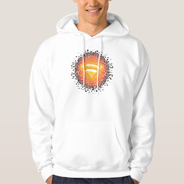 Superman Stylized | Crackle Logo Hoodie (Front)