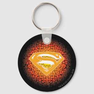 Superman Stylized   Crackle Logo Keychain