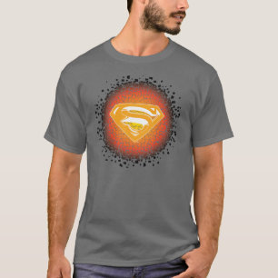 Superman Stylized Crackle Logo T-Shirt