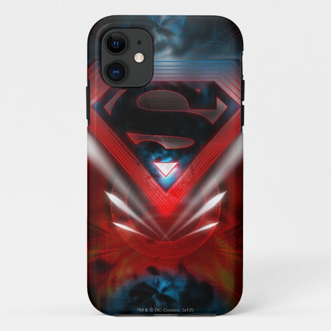 Superman Stylized | Futuristic Logo Case-Mate iPhone Case (Back)