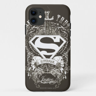 Superman Stylized   Honour, Truth and Justice Logo iPhone 11 Case