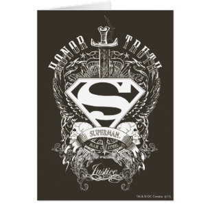 Superman Stylized Honour, Truth on White Logo
