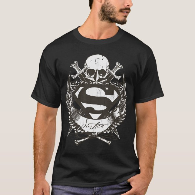 Superman Stylized | Justice Logo T-Shirt (Front)