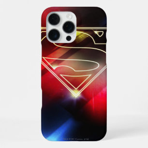Superman Stylized   Shiny Yellow Outline Logo iPhone 16 Pro Max Case