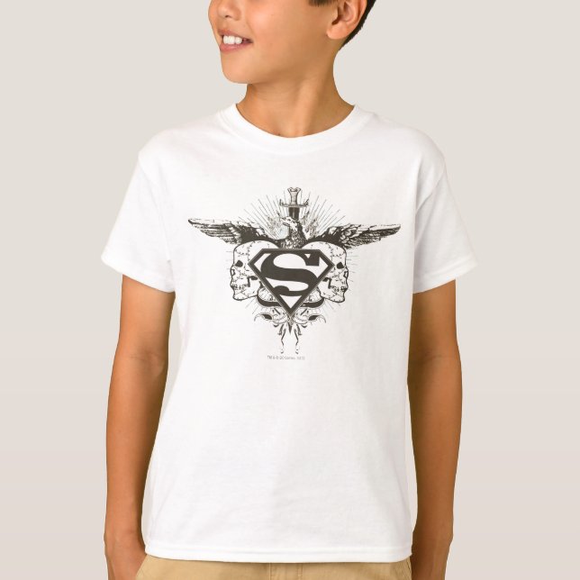 Superman Stylized | Skulls Logo T-Shirt (Front)