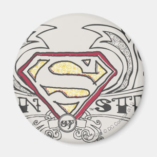 Superman Stylized Texture Logo Magnet