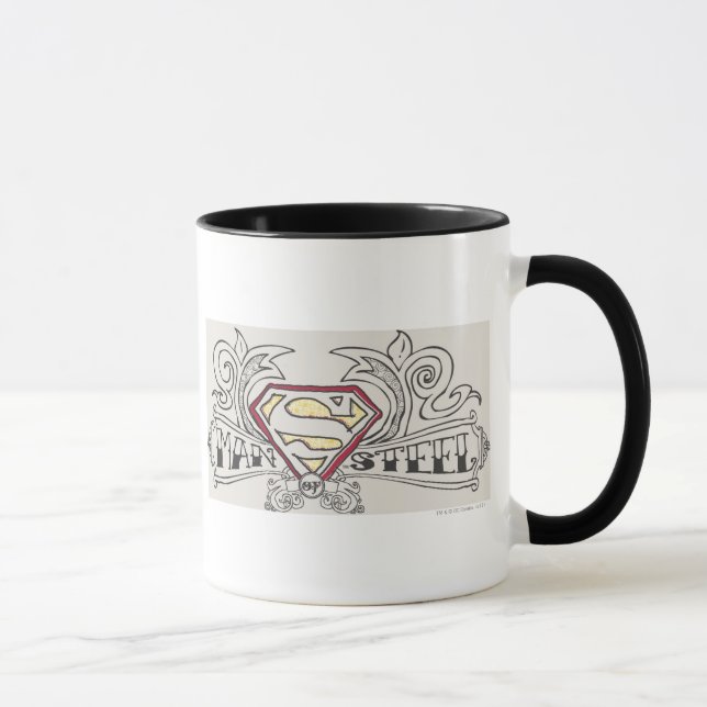 Superman Stylized | Texture Logo Mug (Right)