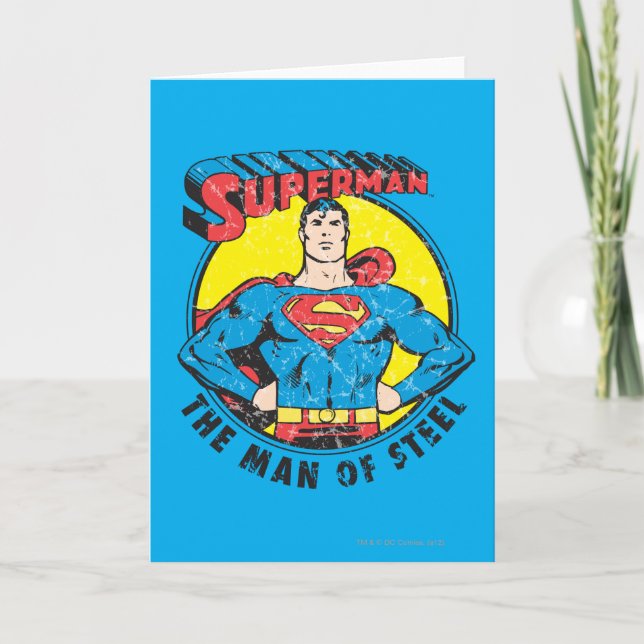 Superman The Man of Steel Card (Front)