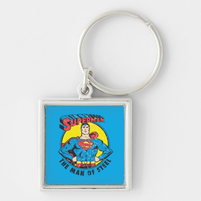 Superman The Man of Steel Keychain (Front)