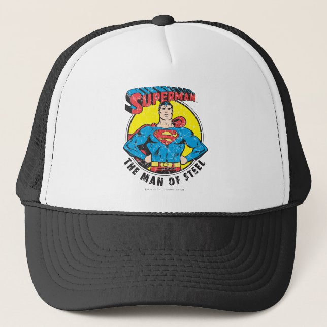 Superman The Man of Steel Trucker Hat (Front)