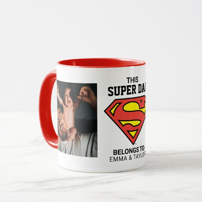 Superman | "This Super Dad Belongs To" Mug (Front Left)