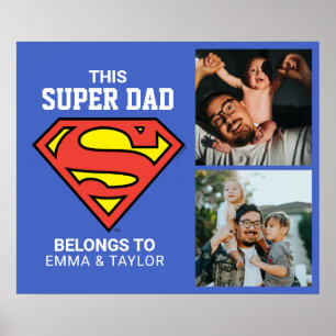 Superman "This Super Dad Belongs To" Poster