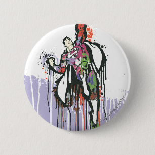 Superman Twisted Innocence Poster 2 Inch Round Button