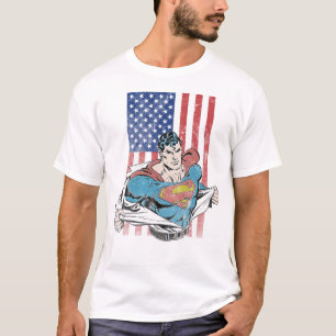 Superman & US Flag T-Shirt
