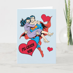 Superman Valentine's Day   I'll Catch You Holiday Card