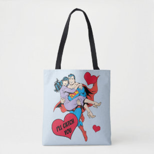 Superman Valentine's Day   I'll Catch You Tote Bag