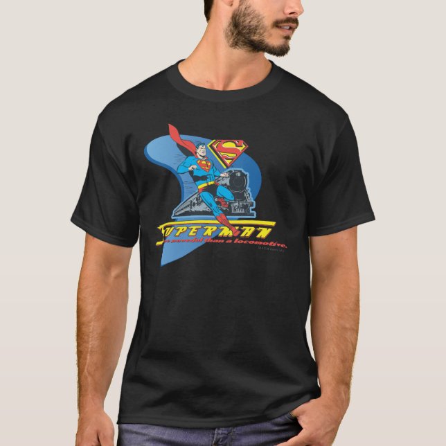 Superman with train - Colour T-Shirt (Front)