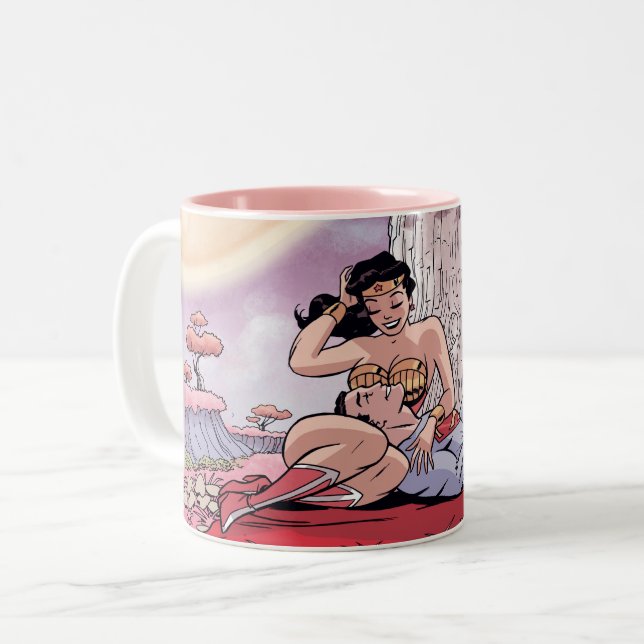Superman/Wonder Woman Comic Cover #14 Variant Two-Tone Coffee Mug (Front Left)