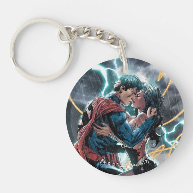 Superman/Wonder Woman Comic Promotional Art Keychain (Front)