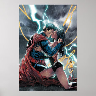 Superman/Wonder Woman Comic Promotional Art Poster