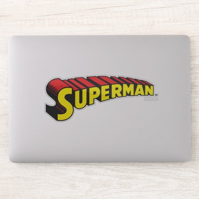 Superman | Yellow Red Letters Logo (Computer)