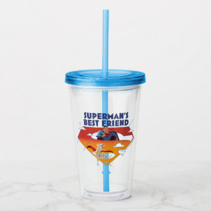 Superman's Best Friend Acrylic Tumbler
