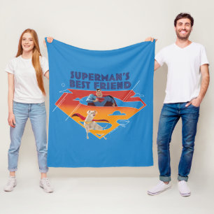 Superman's Best Friend Fleece Blanket