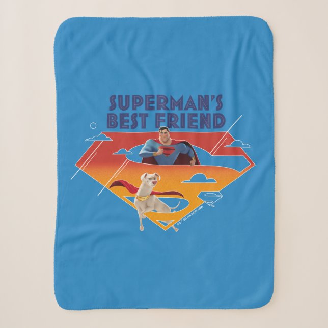 Superman's Best Friend Sherpa Blanket (Front)