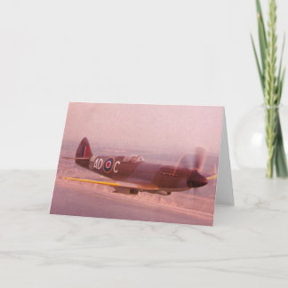 Supermarine Spitfire Airplane Card