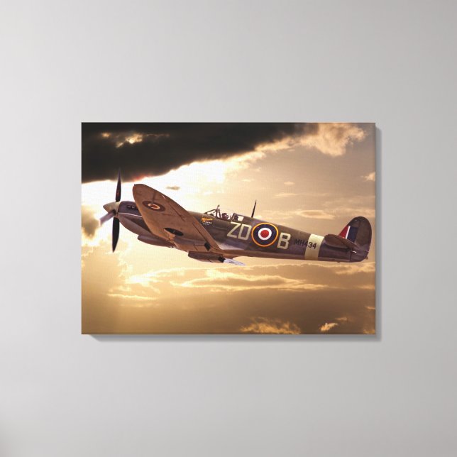 Supermarine Spitfire Canvas Print (Front)