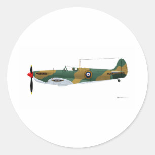 Supermarine Spitfire Classic Round Sticker
