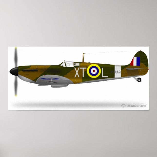 Supermarine Spitfire - Customized Poster (Front)