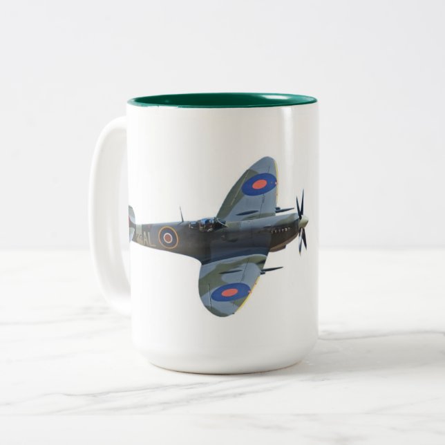 Supermarine Spitfire Mk.IX Two-Tone Coffee Mug (Front Left)
