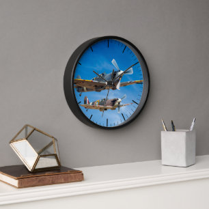 SUPERMARINE SPITFIRE - ROYAL AIR SQUADRON CLOCK
