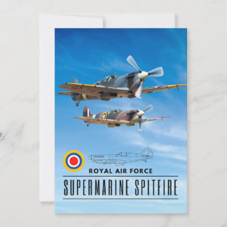 SUPERMARINE SPITFIRE - ROYAL AIR SQUADRON INVITATION