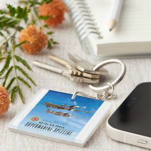 SUPERMARINE SPITFIRE - ROYAL AIR SQUADRON KEYCHAIN