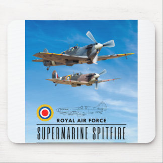 SUPERMARINE SPITFIRE - ROYAL AIR SQUADRON MOUSE PAD