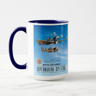 SUPERMARINE SPITFIRE - ROYAL AIR SQUADRON MUG