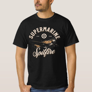 Supermarine Spitfire WW2 Plane T-Shirt