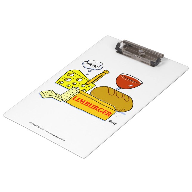 Supermarket Dairy Products Manager Funny Cheese  Clipboard (Angled)