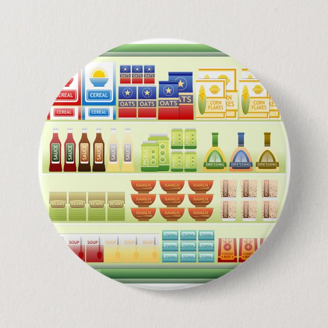 Supermarket Goods Shelf Button (Front)
