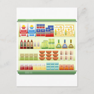 Supermarket Goods Shelf Invitations