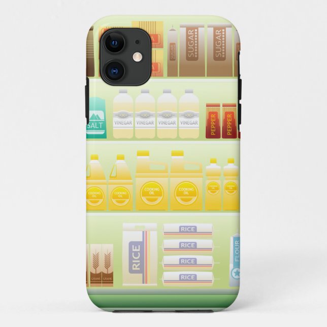 supermarket shelf coffee tea grains Case-Mate iPhone case (Back)
