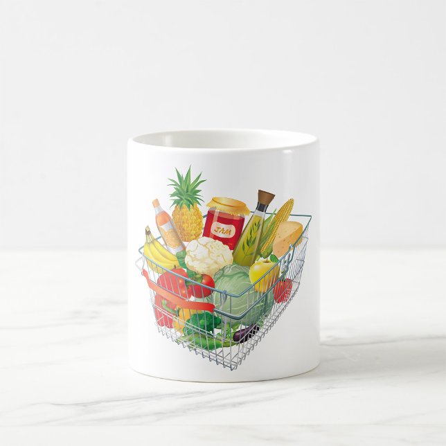 Supermarket Shopping Basket Coffee Mug (Creator Uploaded)