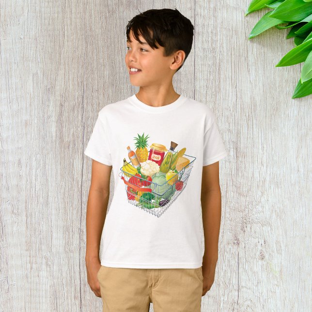 Supermarket Shopping Basket T-Shirt (Creator Uploaded)