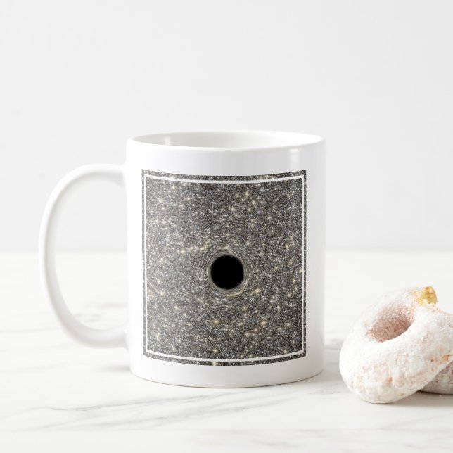 Supermassive Black Hole In The Middle Of A Galaxy. Coffee Mug (With Donut)